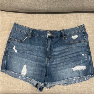 Aerie Blue Denim Women's Shorts sz Large